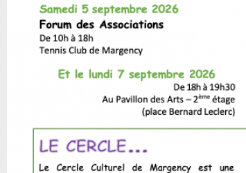 inscriptions activités du Cercle