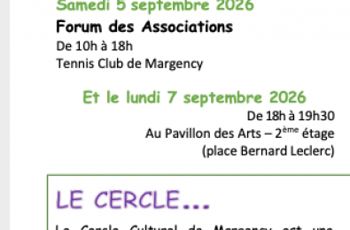 inscriptions activités du Cercle
