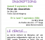 inscriptions activités du Cercle